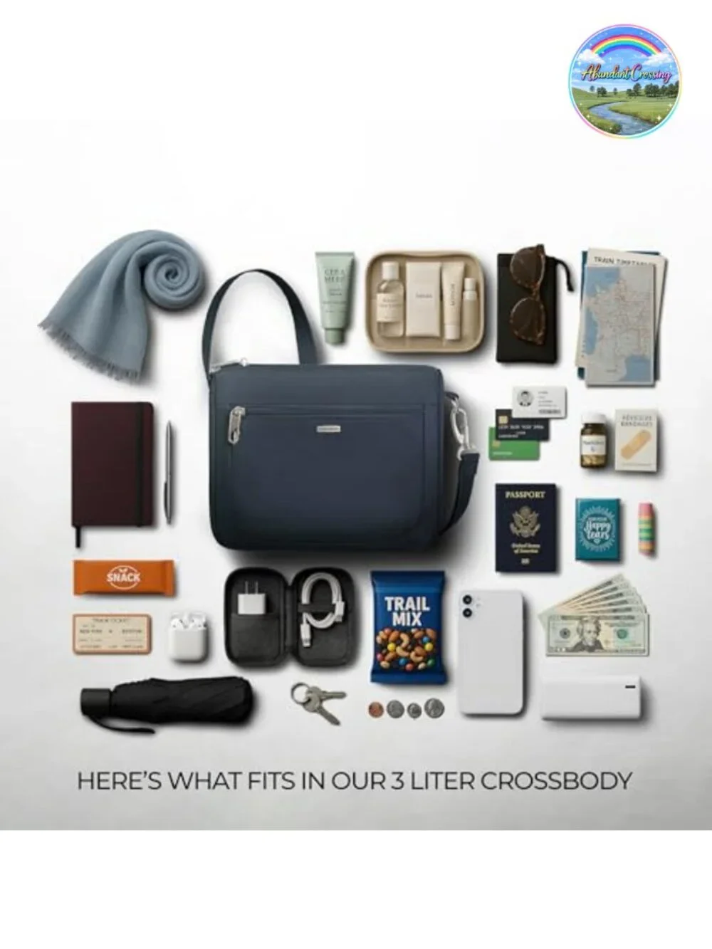 Anti-Theft RFID Blocking Crossbody Bag Adjustable Strap Travel